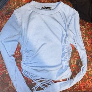 Zara Light Blue Women's Top